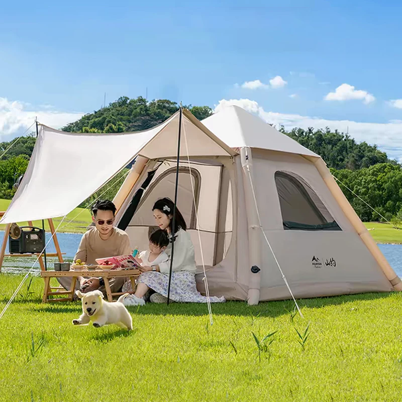 

New Inflatable Tent Fully Automatic Tent Outdoor Canopy 2-in-1 Rainproof Camping equipment Sun protection air tent