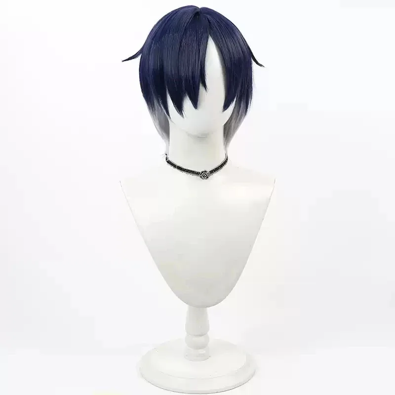 나랑 데이트 하자! 코스프레 가발 짧은 내열성 합성 머리 할로윈 파티 역할