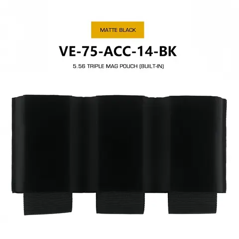 กระเป๋าใส่แม็กกาซีน 556 แบบติดแผงในตัว เสื้อกั๊กสำหรับล่าสัตว์กลางแจ้ง พร้อมช่องใส่แผ่นเกราะ ดึงแม็กกาซีนได้รวดเร็ว ที่ใส่แม็กกาซีนแบบสามช่อง สำหรับยิงปืนและอุปกรณ์อีเอ็นเอฟ