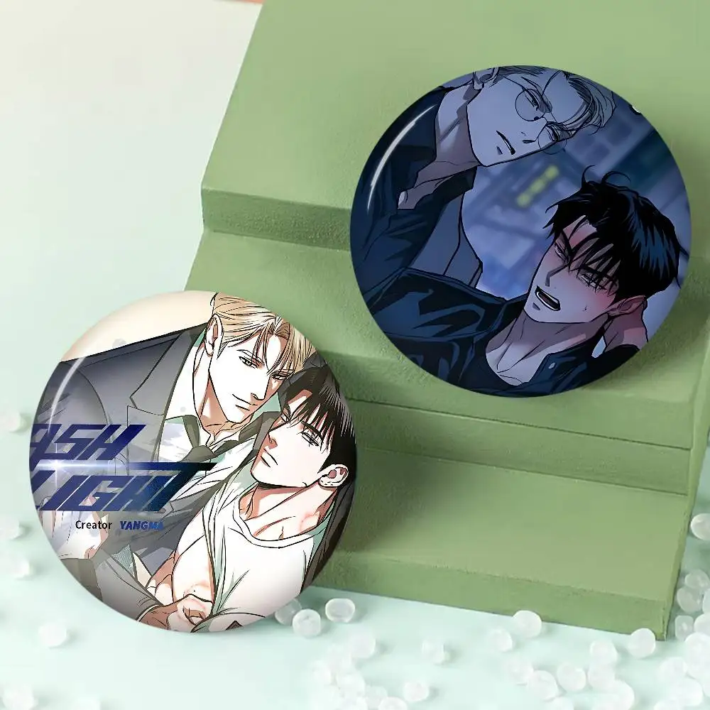 flashlight bl Anime Tinplate Soft Button Pin Brooch Metal Badge Custom Jewelry Accessories Hat Bag Lapel