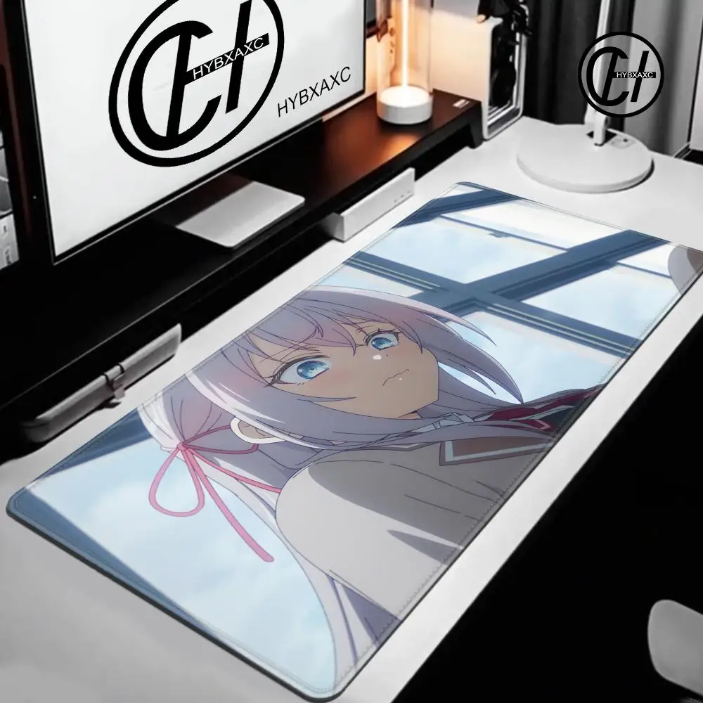 1200x600 Alya Hides Her Feelings In Russian Mousepad HD Printing Computer Locking Edge Non-slip Mouse Pad Keyboard PC Desk Pad