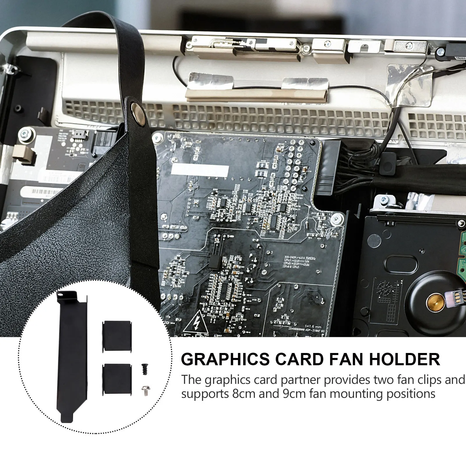 

Graphics Card Cooler High Quality Effective Auxiliary Heat Dissipation Pci Slot Bracket 8Cm 9Cm Fan Clips Video Fan Rack