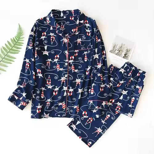 Spring / Summer New 100% viscose long-sleeved trousers ladies pajamas suit 3XL plus size long Sleepwear women's home Nightwear - Image 18