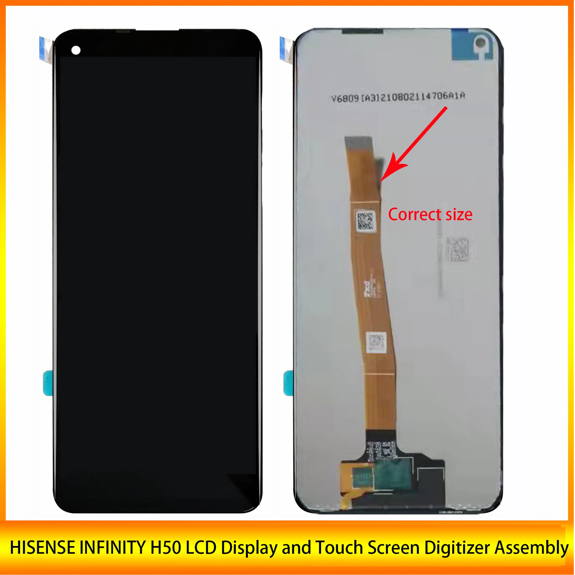 

New LCD 6.81" For HISENSE INFINITY H50 LCD Display Touch Screen Digitizer Assembly 100% Perfect Repair