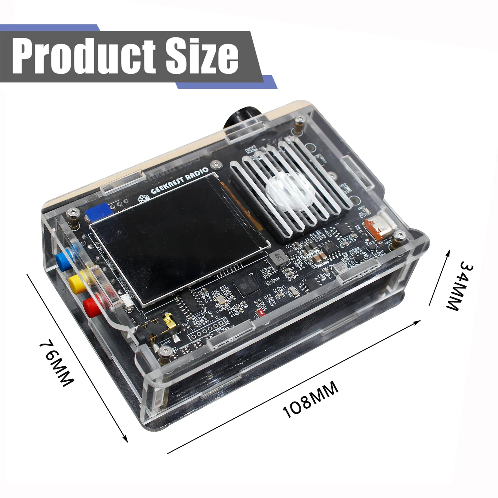 DIY All-Band Radio V5A Kit Digital/Analog Output FM AM MW SW Aviation Band  SSB LSB USB Support UHF Band Reception/Transmission