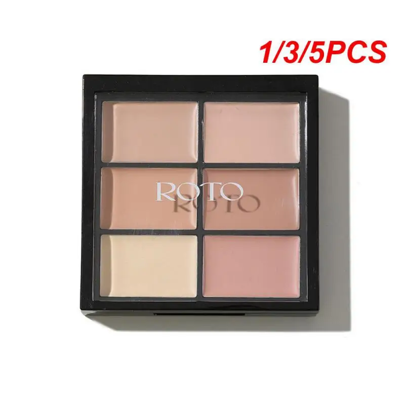 1/3/5PCS Grooming Tray For Beginners Matte Concealer Without Streaks Six Color Concealer Palette Makeup Contouring Palette