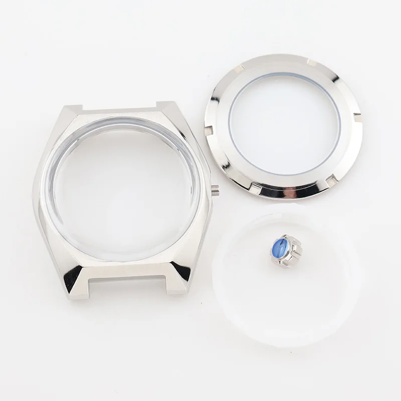 

41mm Stainless Steel Sports Mechanical Watch Case with Bubble Glass for King Seiko NH35 Automatic Movement Replacement Parts