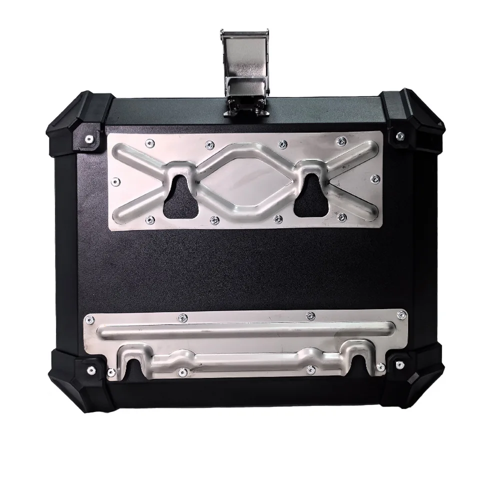 Waterproof Motorcycle Tail Box 45L Box With X Design Motorcycle Rear Trunk Aluminum Alloy Material Motorcycle Accessories