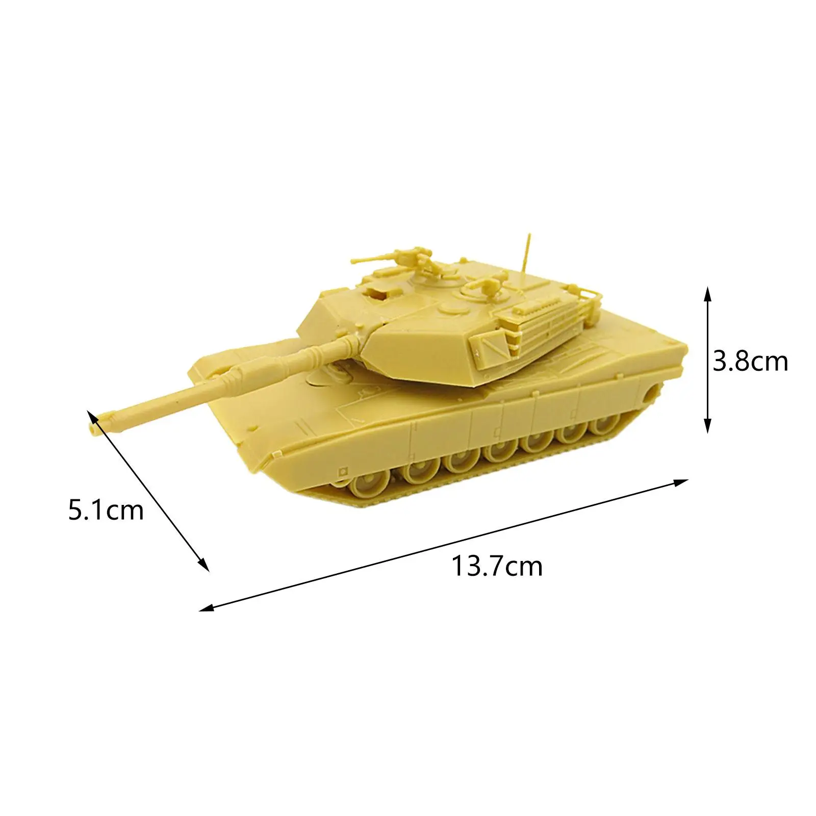 1:72 Scale 4D Puzzles Tank Simulation Model Toy for Girls Kids Party Favors