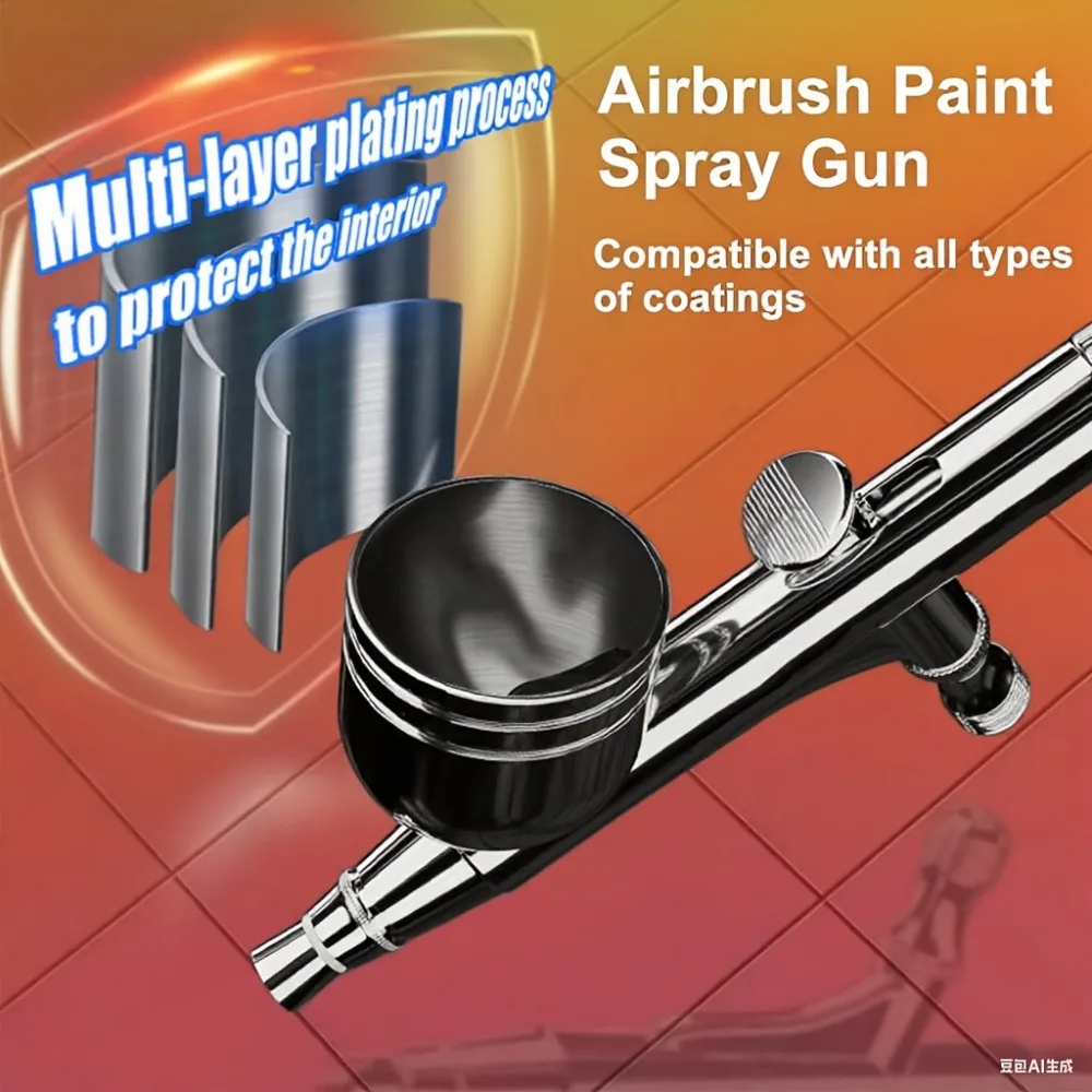 HY470 Dual-Action Airbrush, 0,3mm Düse — Perfektes Airbrush-Set für Kunst, Nagelkunst, Modellbau, Künstlerische Gestaltung & DIY-Enthusiasten – Detail 5