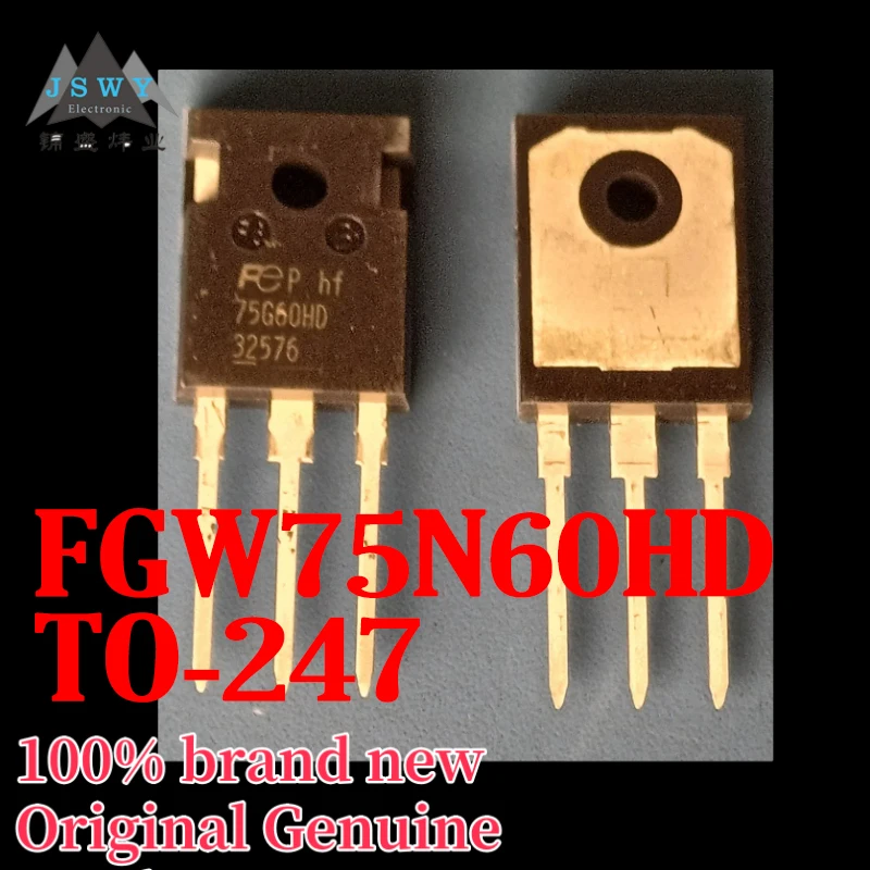 

(3/30pcs) FGW75N60HD FGW75N60 Silk Screen 75G60HD TO-247 Integrated Circuit IC In Stock Brand New Genuine Free Shipping