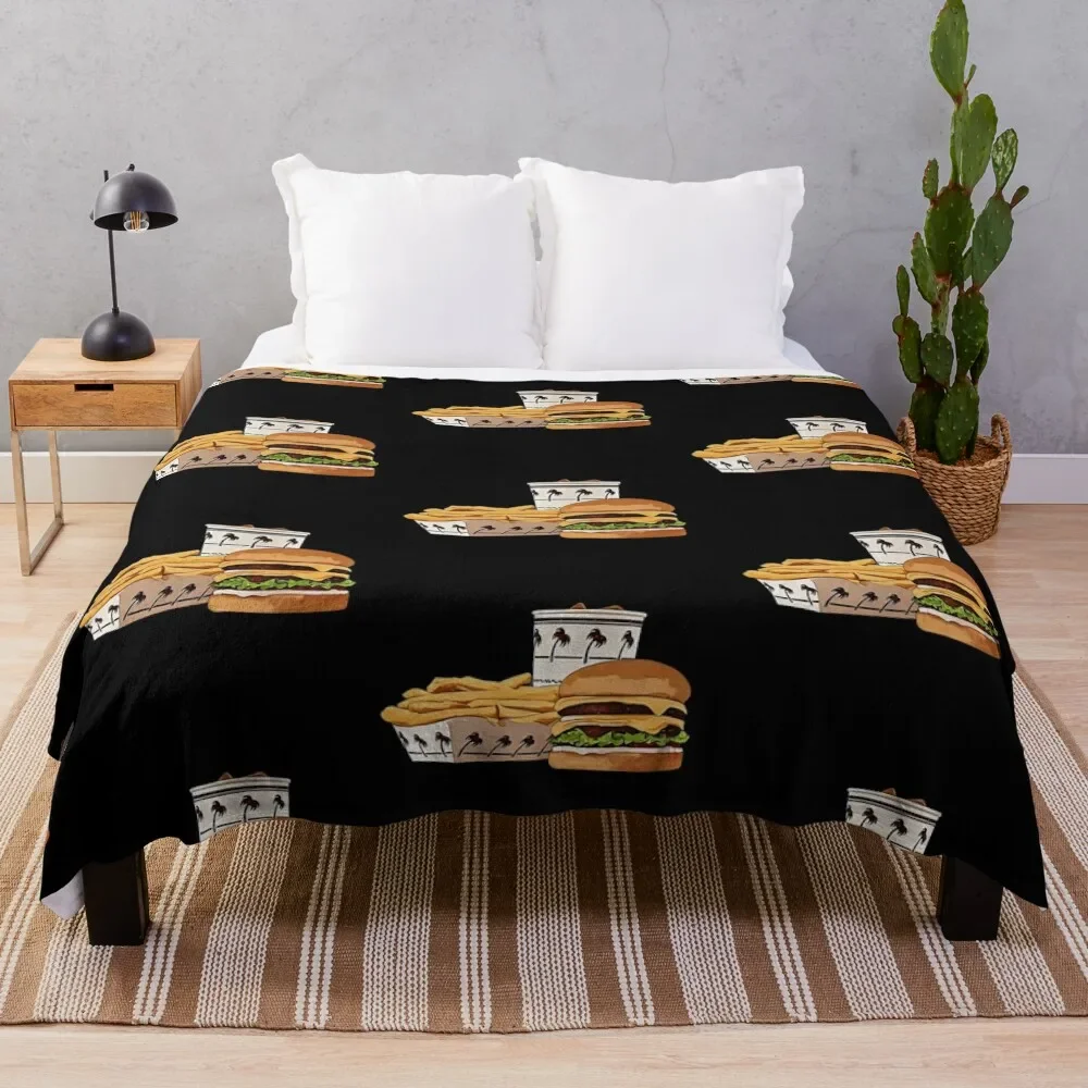 

cartoon in-n-out burger Throw Blanket Luxury Designer Decorative Beds Decorative Throw Blankets