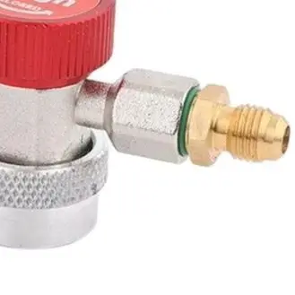 Adjustable High Low Side Quick Coupler Set For R134a For R1234yf Auto AC For Service Valve With 1/4 Inch Thread Manifold Gauge T
