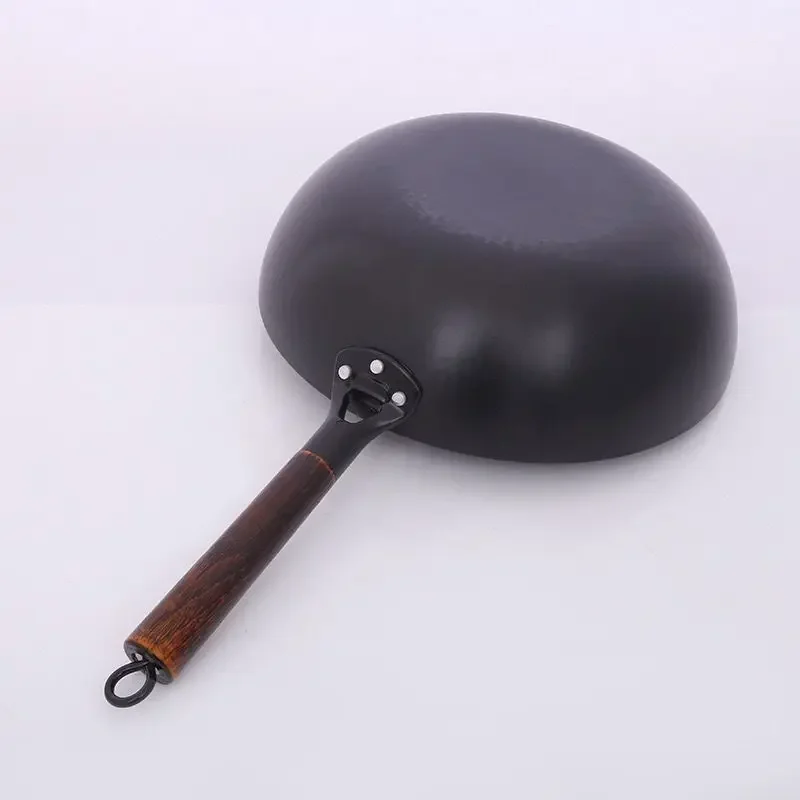 

High Quality Iron Wok Traditional Handmade Iron Wok Non-stick Pan Non-coating Gas Cooker Cookware