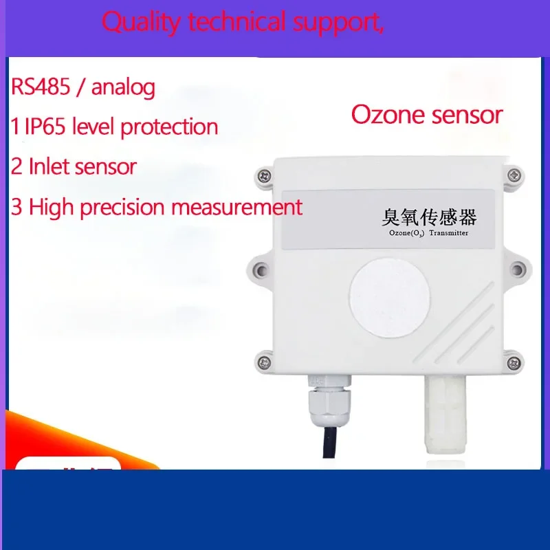 

O3 Ozone Sensor Transmitter Air Gas Concentration Harmful Gas Detection RS485 Modbus Output