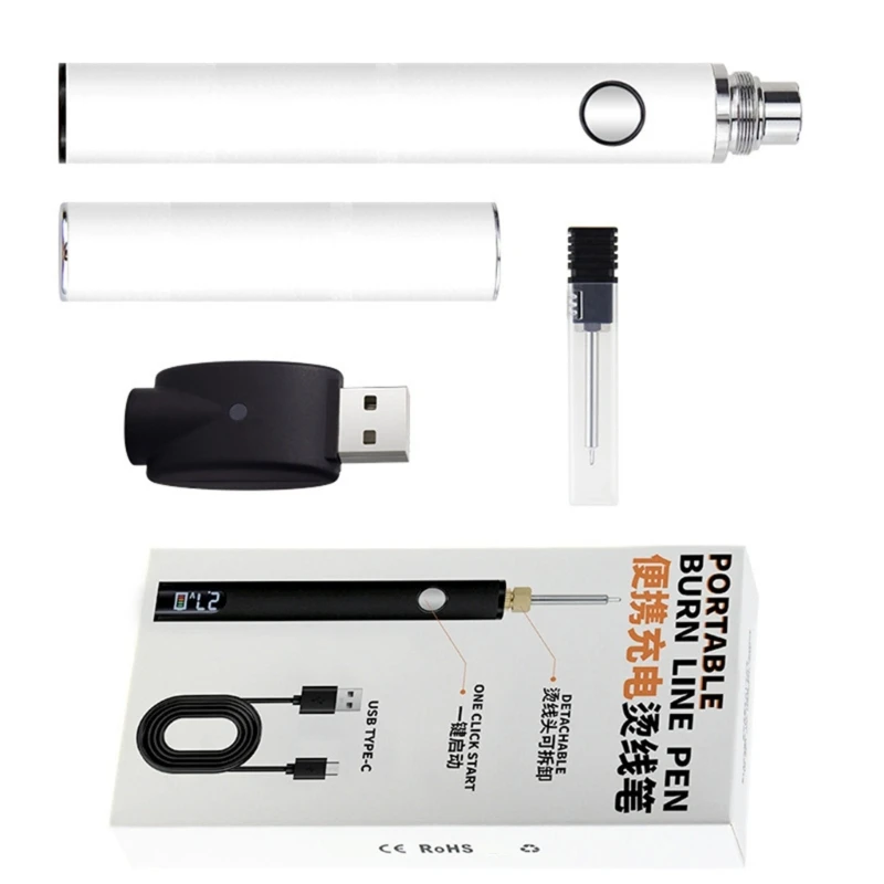 

Efficient Wax Carving Pen Bead Forming Tool Suitable for Jewelry Design and Thread Burning with Heat up to 850°f