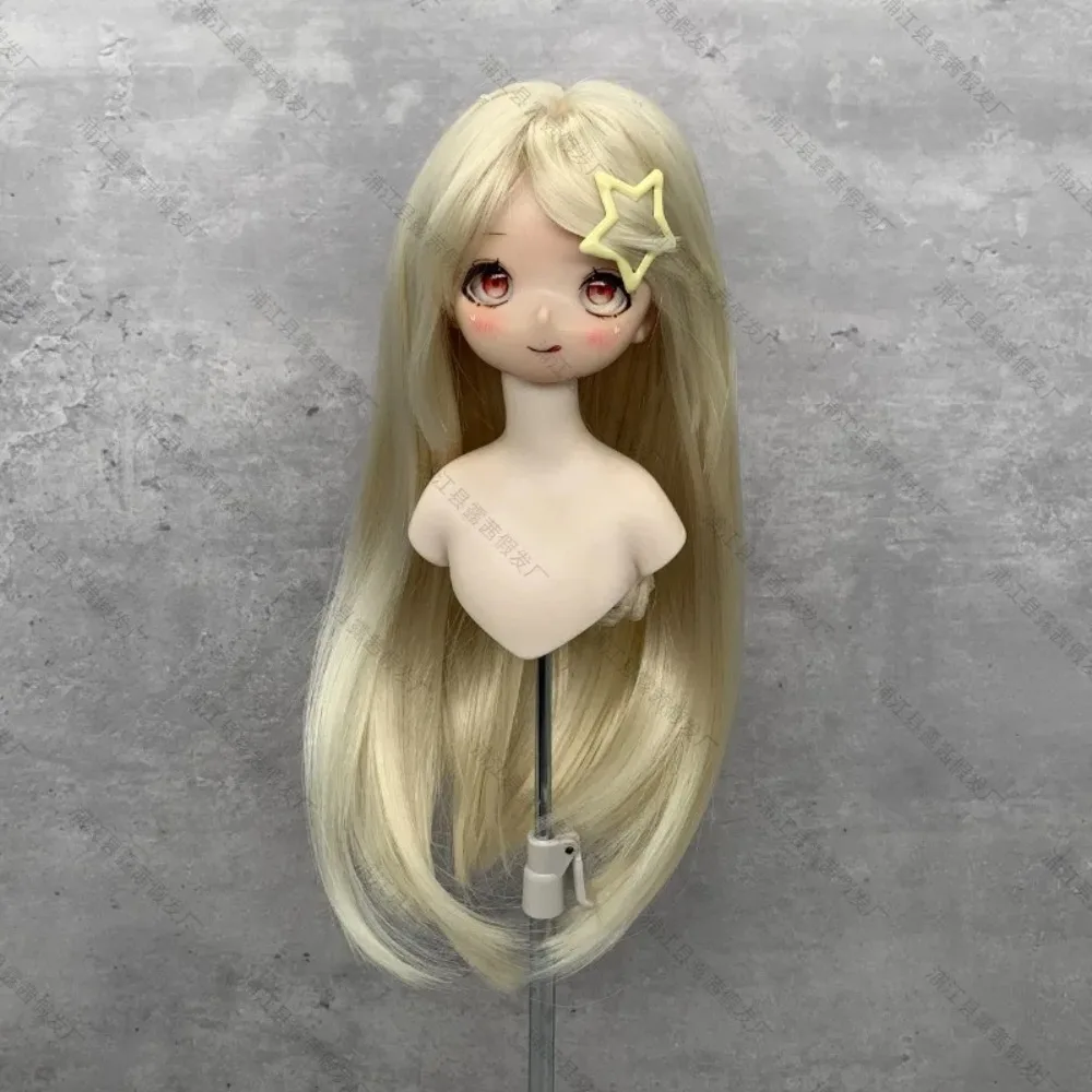 BJD DIY 1/4&1/6 Collocation Multicolor Wig Girl Playing House Toy Doll Dress Up Wig Cover Simulation Doll Modeling Accessories