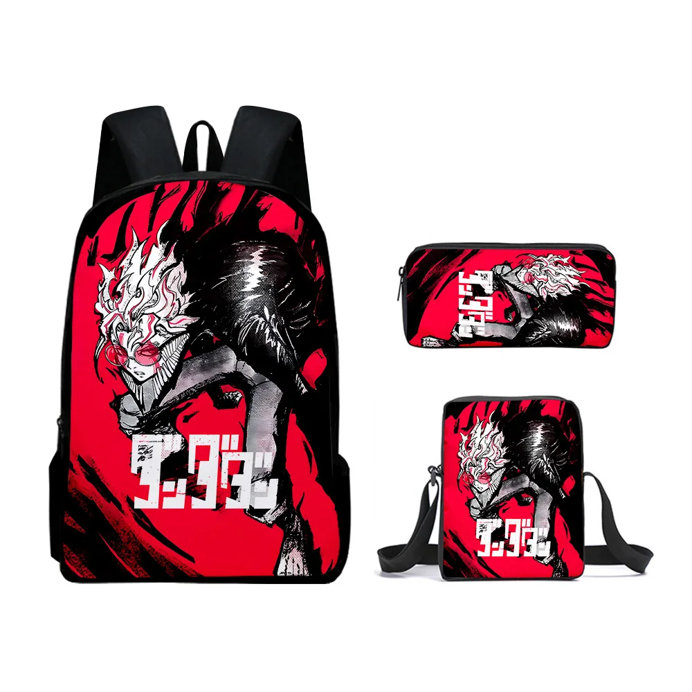 Classic Popular Novelty Dandadan 3D Print 3pcs/Set pupil School Bags Laptop Daypack Backpack Inclined shoulder bag Pencil Case