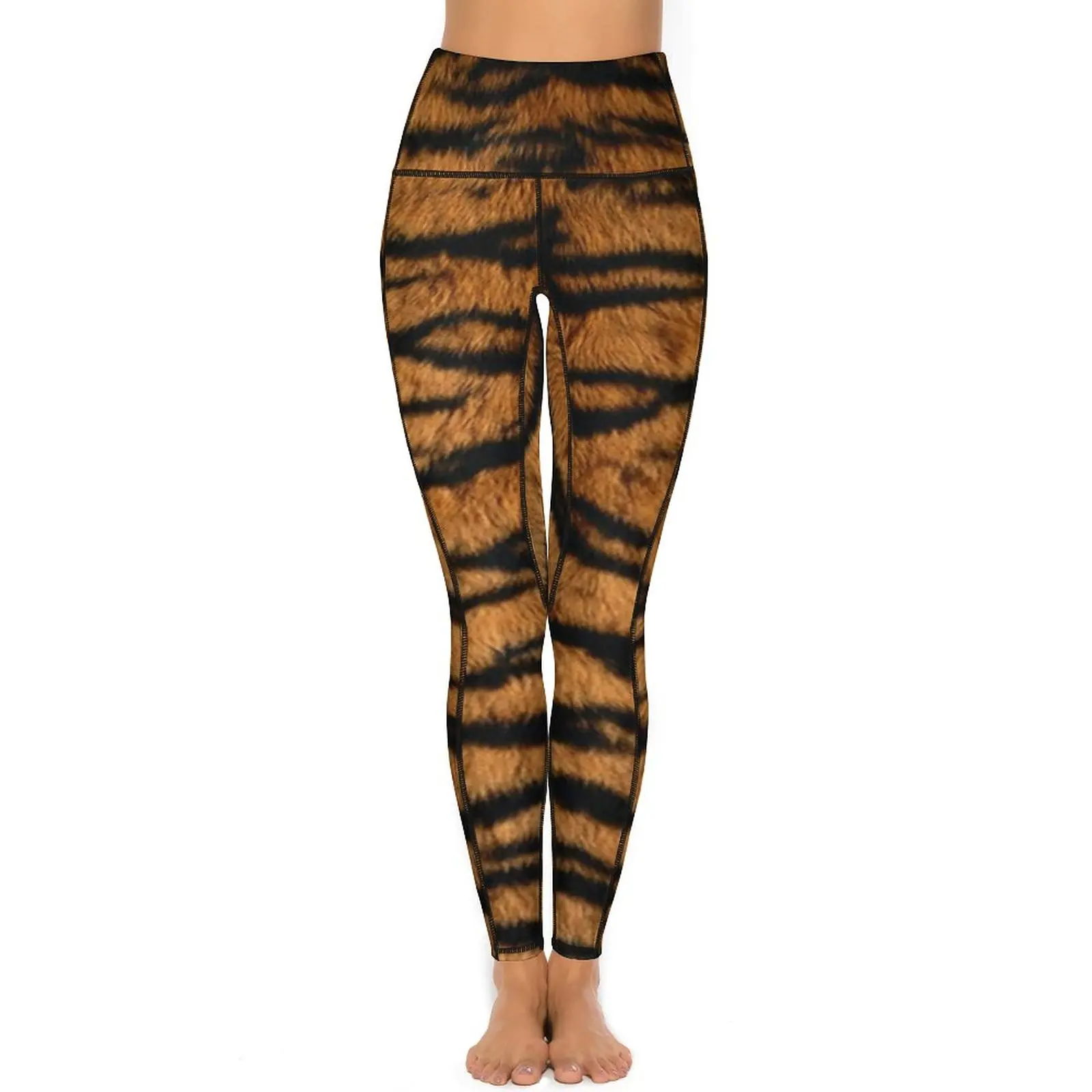 Unique Tiger Print Yoga Pants Sexy Wild Animal Fur Graphic Leggings Fitness Running Leggins Women Sweet Quick-Dry Sports Tights