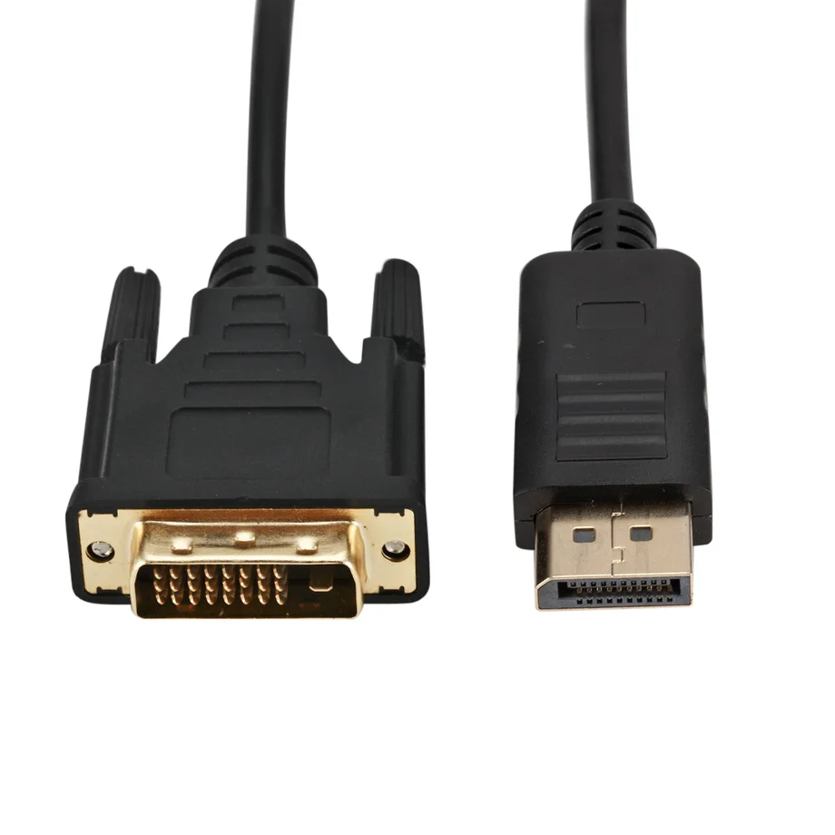 Displayport do DVI Adapter do kabla 1.8m DP do DVI połączenia konwerter HD 1080P wtyczka podłączenie męska do męskiej do telewizora HDTV PC