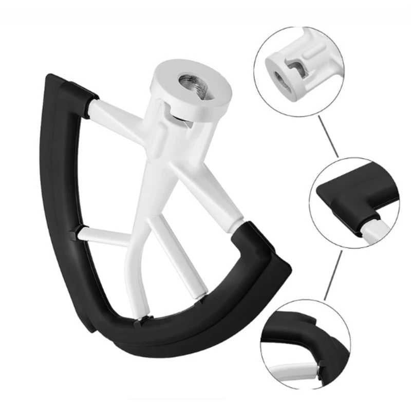 

Подходит для чаши Kitchenaid 4,5-5qt с черной силиконовой кромкой и гибким краем со скребком