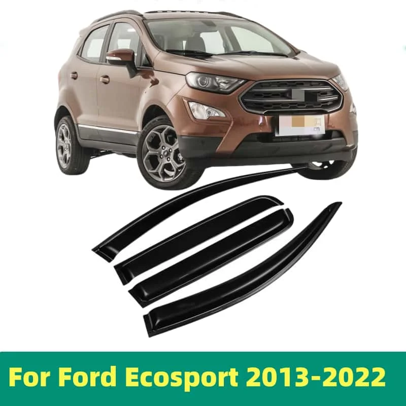 For Ford Ecosport 2013 2014 2015 2016 2017 2018 Window Visor Vent Rain Guard Deflectors Shade Shield Shelter Protector Cover