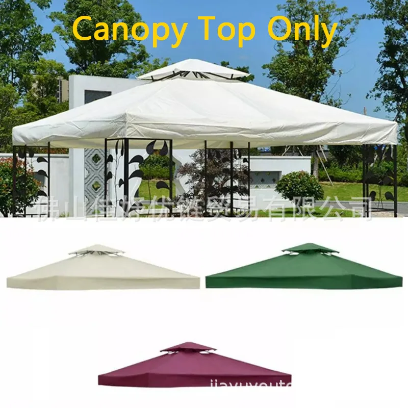 

Oxford Cloth Outdoor Sun Garden Gazebo Top Cover Foldable Replacement Tent Shelter Canopy Waterproof Four-Corner Tent Cloth