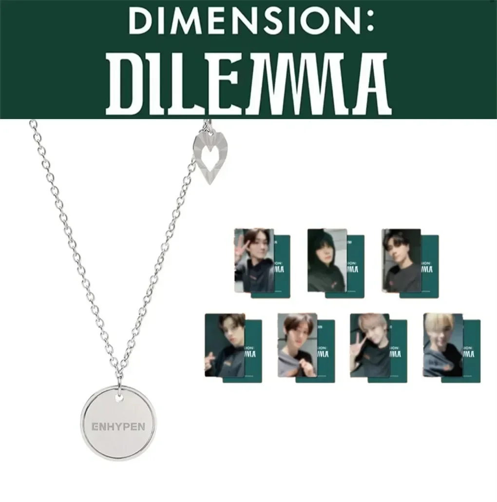 

Spots Hot Idol "DIMENSION : DILEMMA" Official Matching Necklace Necklace+7Pcs Photo Cards JUNGWON HEESEUNG SUNGHOON SUNOO