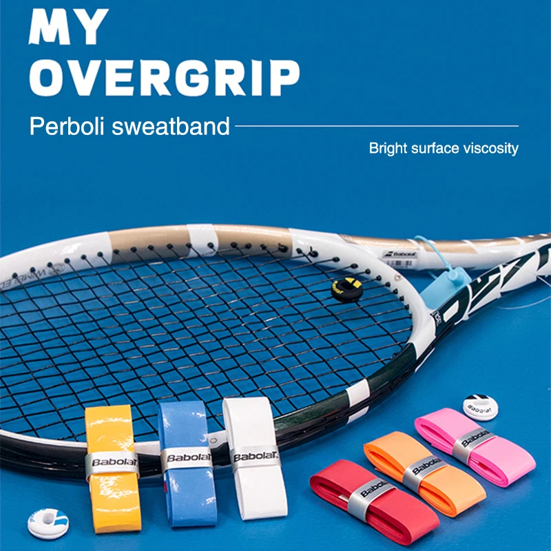 Babolat Tênis Pegajoso Overgrip, Badminton Racket Grip, Punho Antiderrapante, Padel, Sweatband, 3Pcs