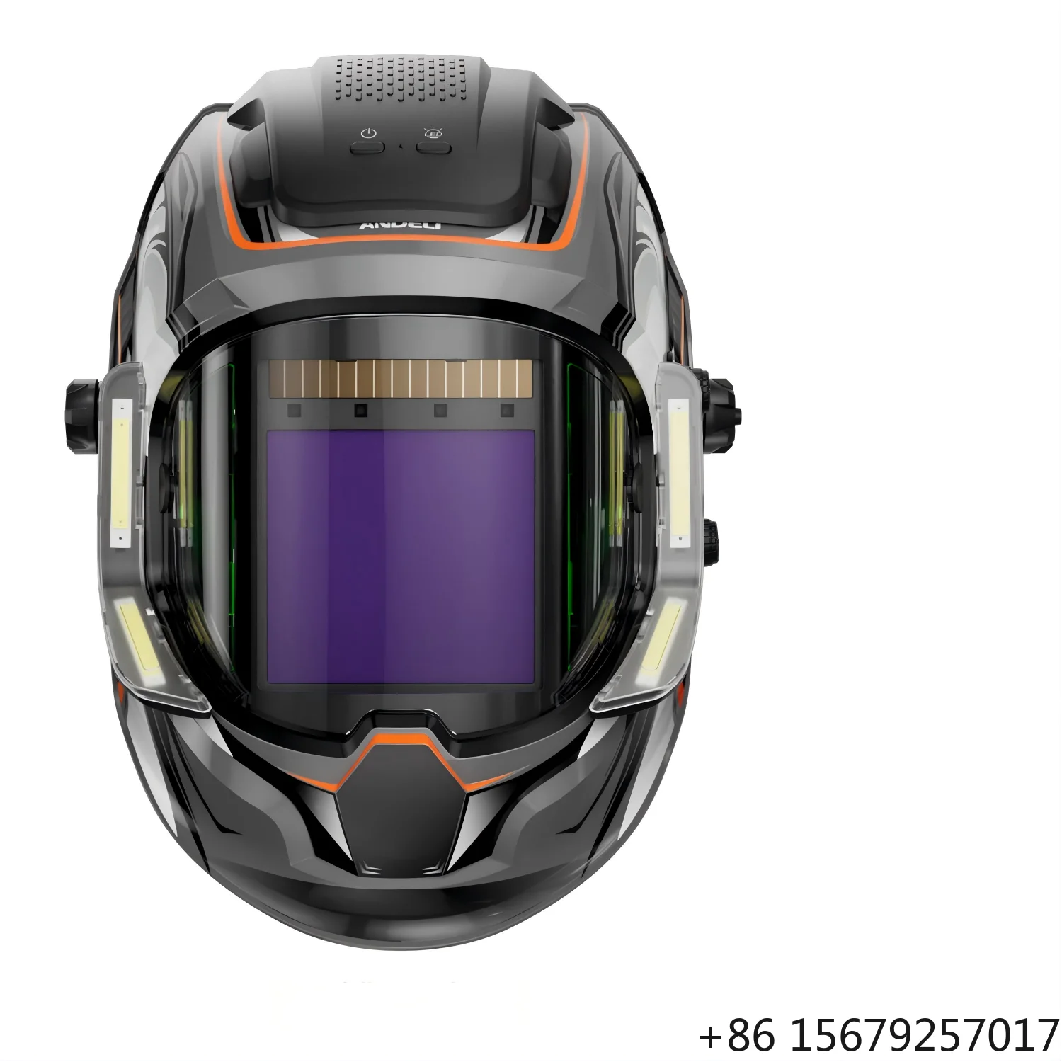 Sunjoy Automatic Darkening Solar & Lithium Battery Full Face Welding Helmet with Anti-Scalding Protection 1 Year Warranty