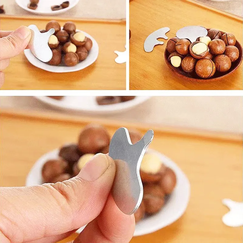 

2025 4Pcs Kitchen Nut Sheller Tool Cracker Nutcracker Crack Sheller Almond Walnut Pecan Hazelnut Filbert Macadamia Nut Opener