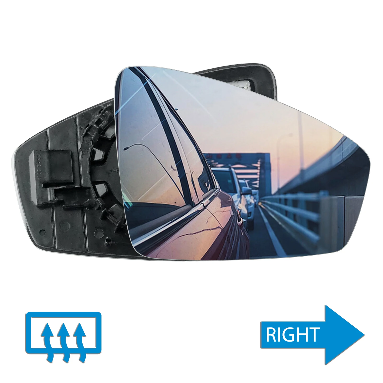 Right Hand Side Wing Door Mirror Glass Heated Convex For VW Tiguan AD1 AX1 MK2 2016-2023 5NA857522