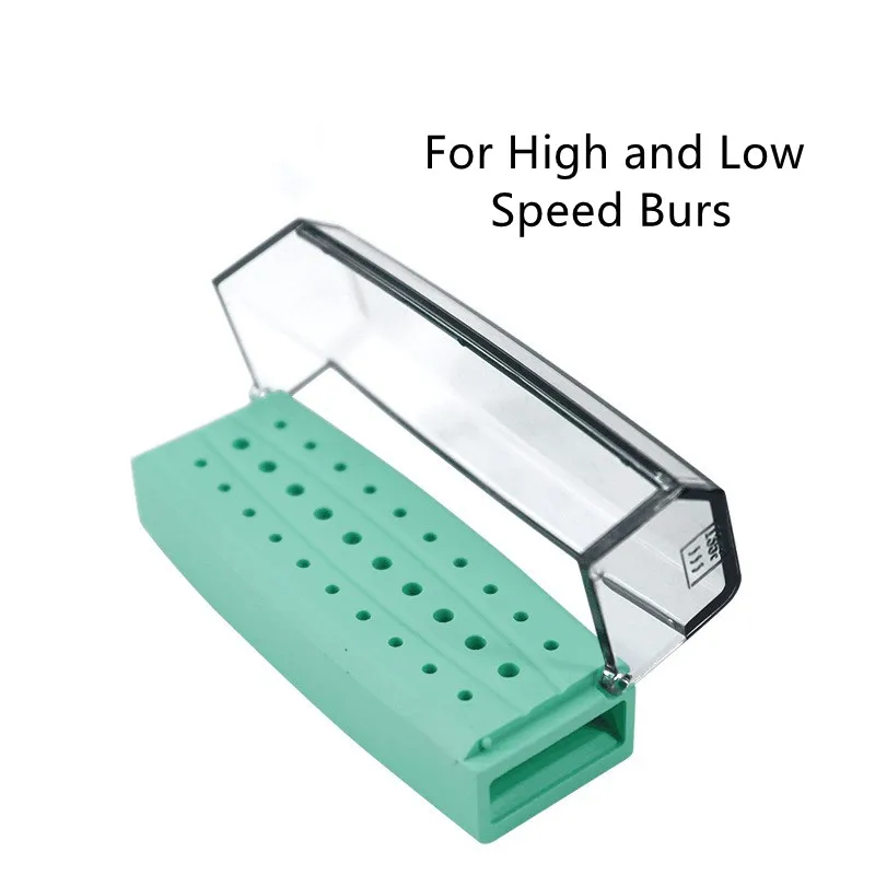 Dental Plastic Organizer Burs Holder Disinfection Box Dentistry Strawberries Drill Bits Odontologia Sterilization Storage Case