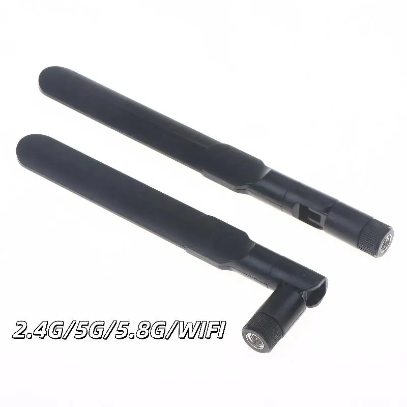 Nova Antena WiFi de 8dBi (2/4/6 Peças) Banda Dupla 2.4GHz/5.8GHz com Conectores RP-SMA/SMA Macho para Roteador WiFi, Adaptador USB e Placa de Rede PCI