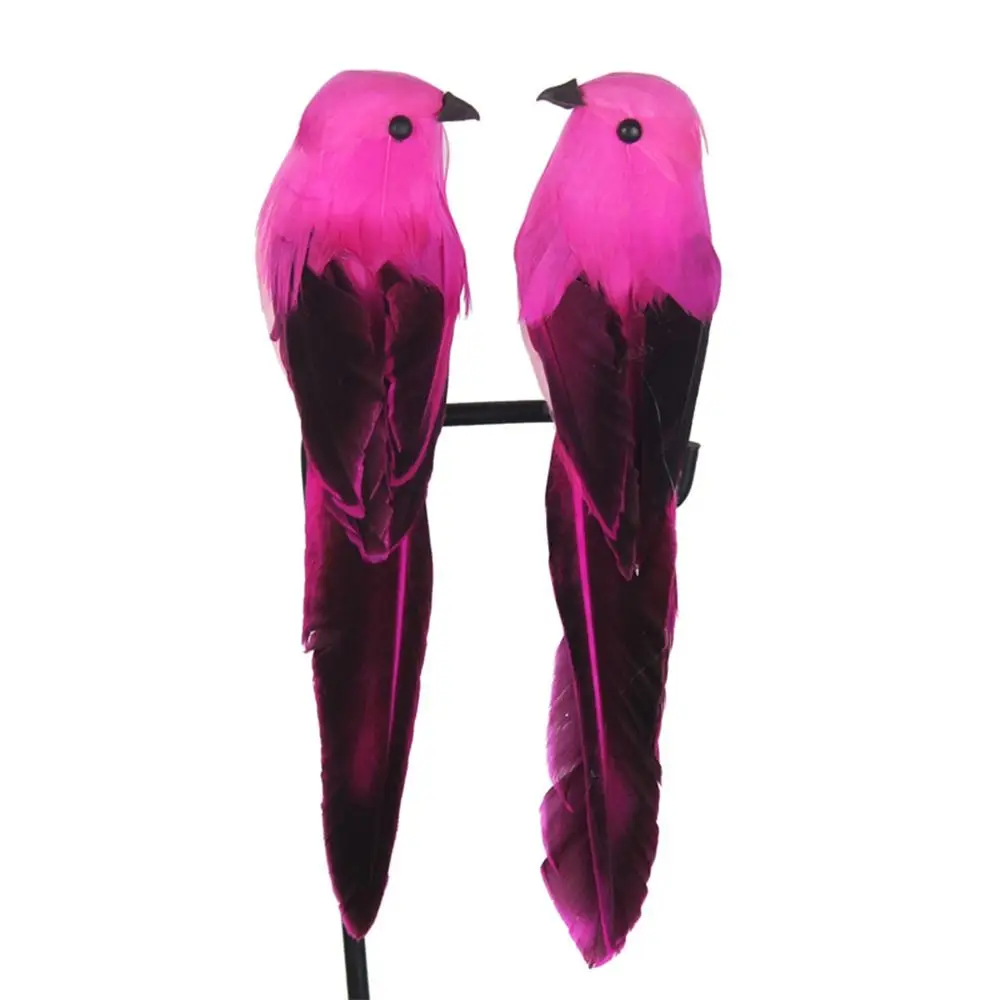 Multicolor Simulation Bird Foam Lawn Ornament Artificial Bird Model Miniature Landscape Photo Props Faux Bird Figurine Gift