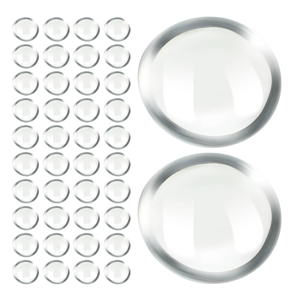 

200Pcs Transparent Glass Pebbles Fish Tank Landscape Decoration Flowerpot Stones DIY Craft Gravel Aquarium Decor Vase Filler