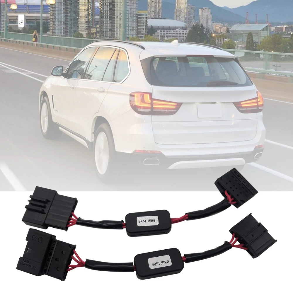 2ชิ้นตัวระบุสัญญาณ dynamicturn ไฟท้าย LED แอดออนโมดูลสายเคเบิลสำหรับ BMW X5 F15 X5M ไฟท้าย2012-2018 F85