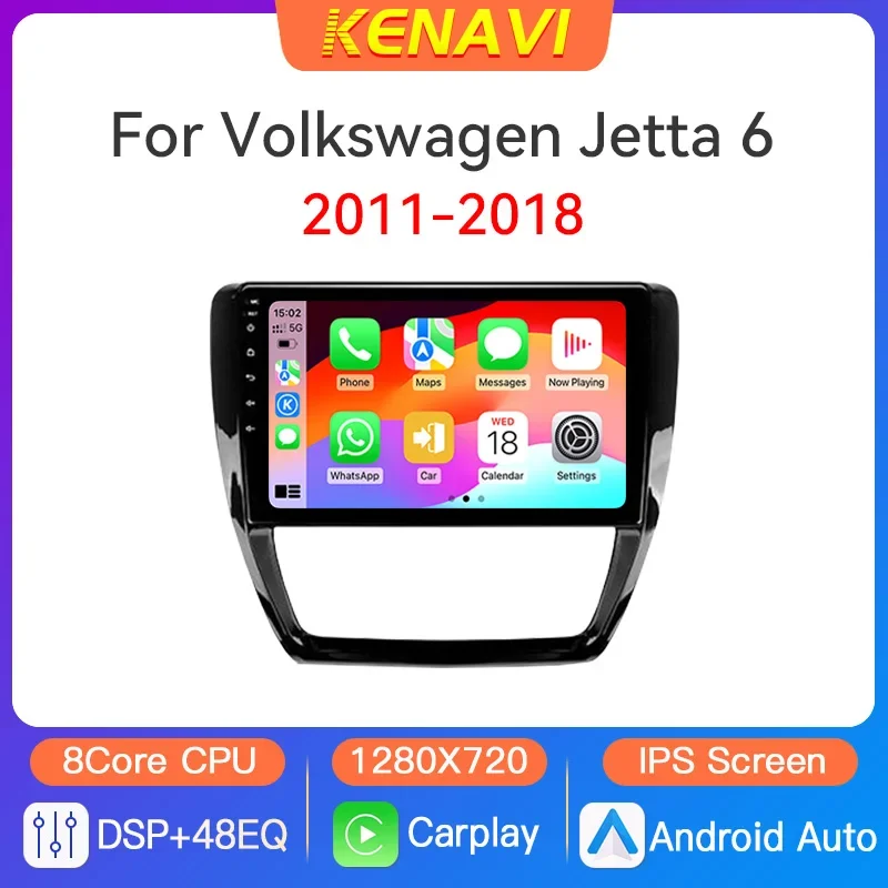 

Car Stereo Radio Multimedia Video Player For VW Volkswagen Jetta 6 2011 - 2018 GPS Wireless Carplay Android Auto 2 Din Head Unit