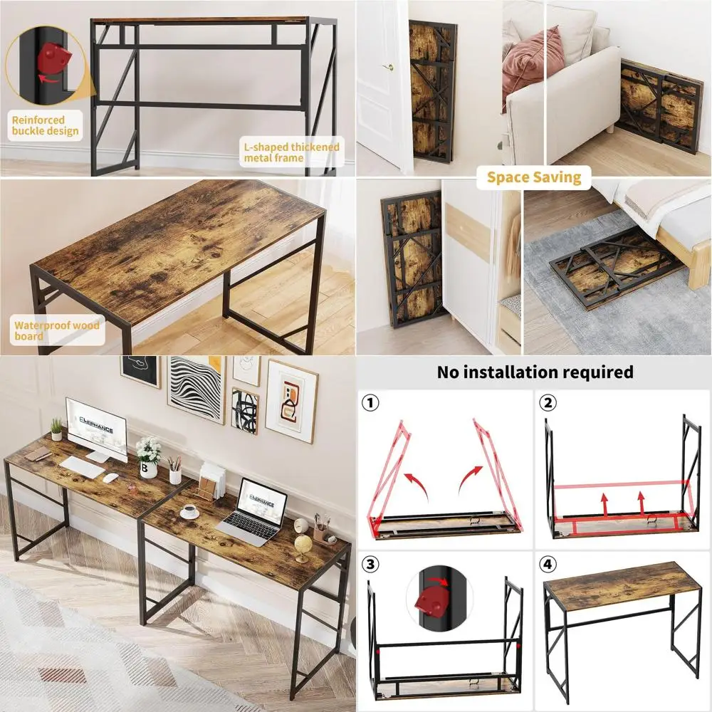 

Компактный складной стол для домашнего офиса, портативный письменный стол для небольших помещений