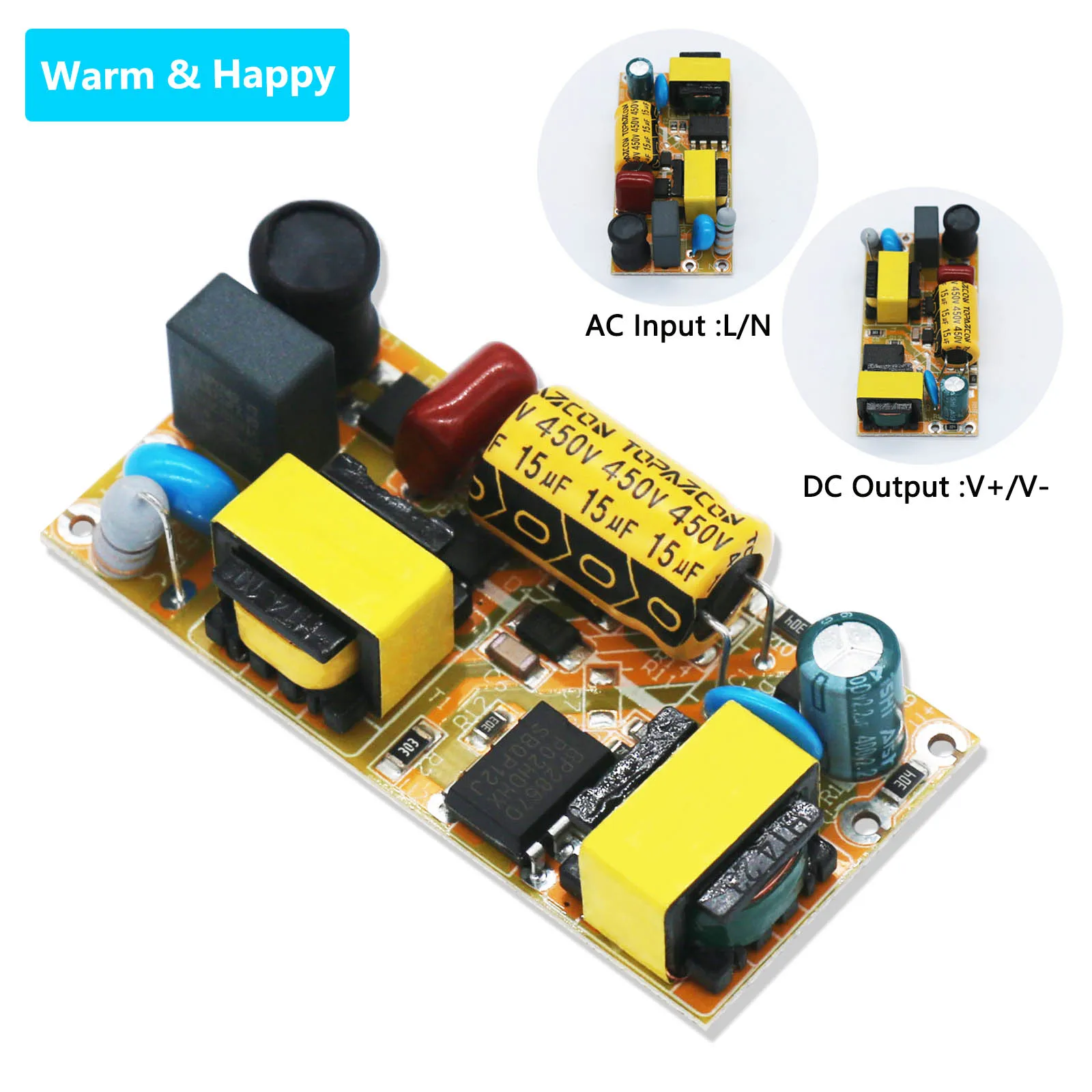 

LED High Voltage Non Isolated Power Supply 26-36W DC120-180V 200mA Lighting Transformer DIY LED Ceiling Light Bulb Accessories