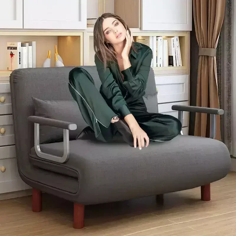 Simple Folding Sofa Small Family Simple Bed and Apartment Reclining Chair Single Lounge Chair Luxury Modern Folding Sofa Bed