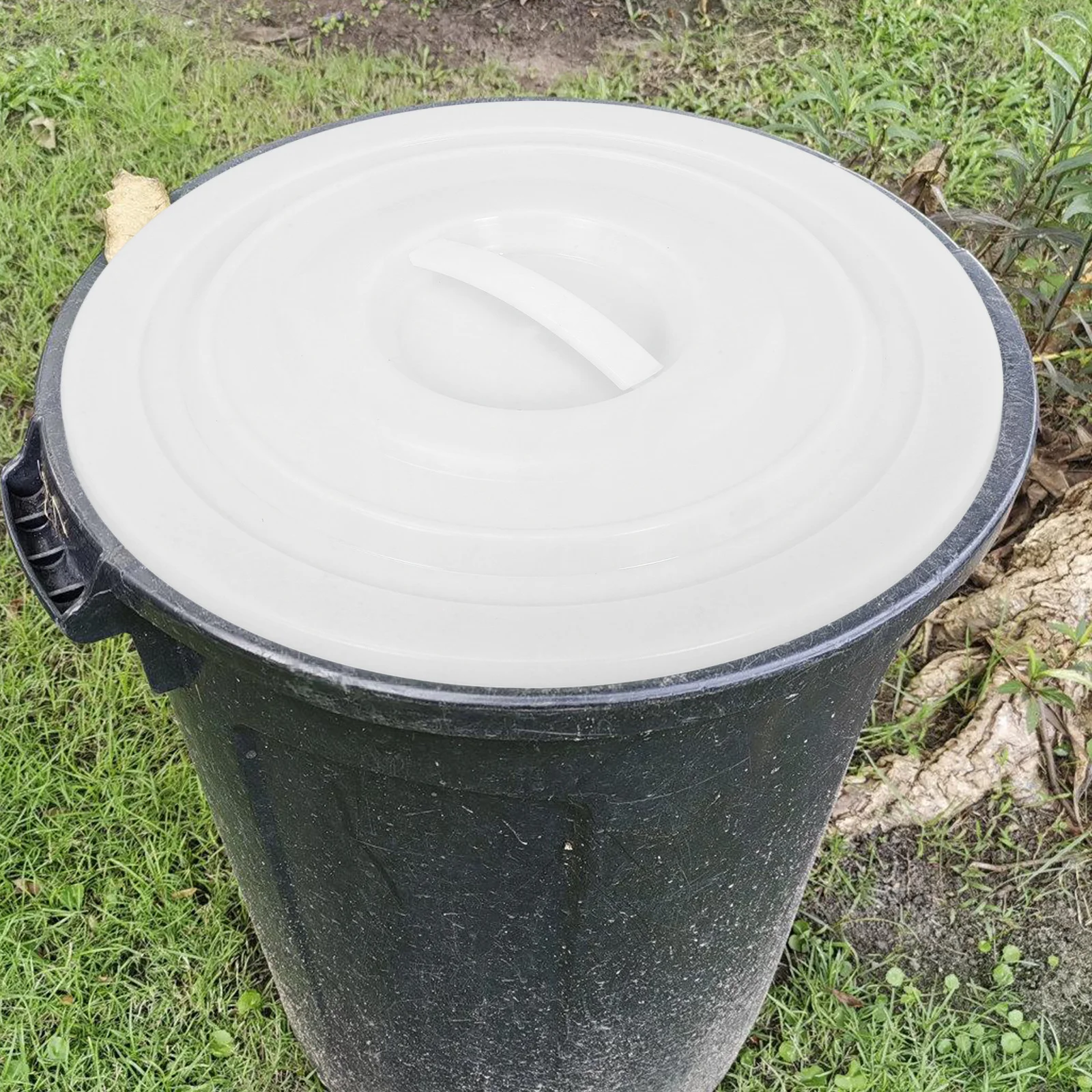 

Trash Can Lid Cover Replacement for Garden Household Trash Bucket Plastic Garbage Can Accessory Odor Proof