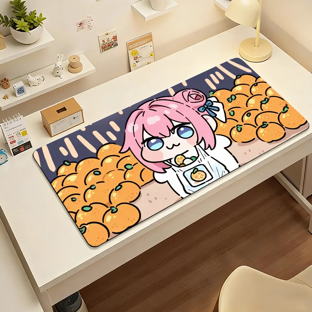 Nikke Doro Doll Mouse Pad Large Non-Slip Waterproof Mat Stitched Edge Keyboard Pad for Gaming Daily Office