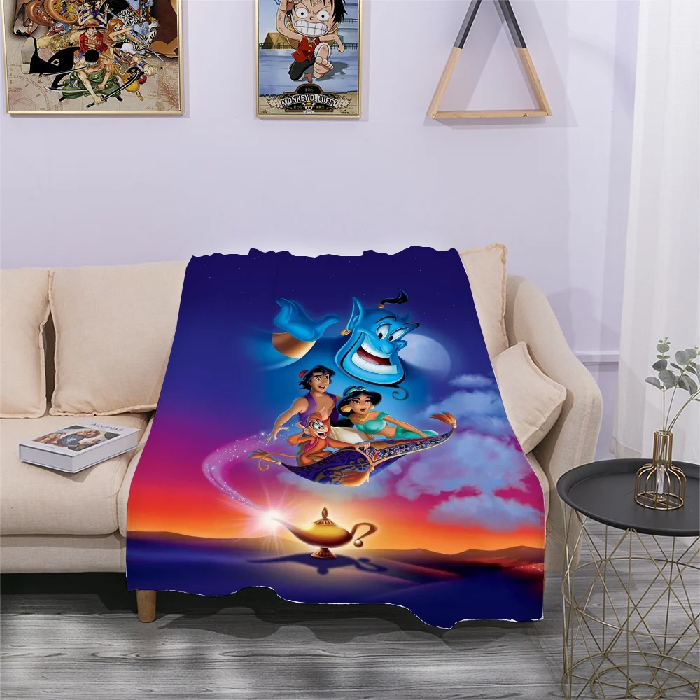 Aladdin 1992 Magic Carpet Children's Blanket Luxury Designer Custom Cobija Santoro Gorjuss Collapse Style Blankets Sofa Lankybox