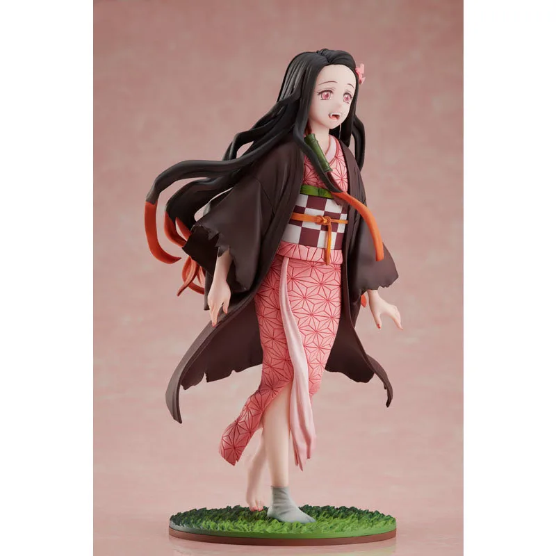 Oryginalna oryginalna figurka Anime Aniplex+ Demon Slayer Kamado Nezuko nadchodząca na słońce Model kolekcjonerski Statuetka Ozdoba