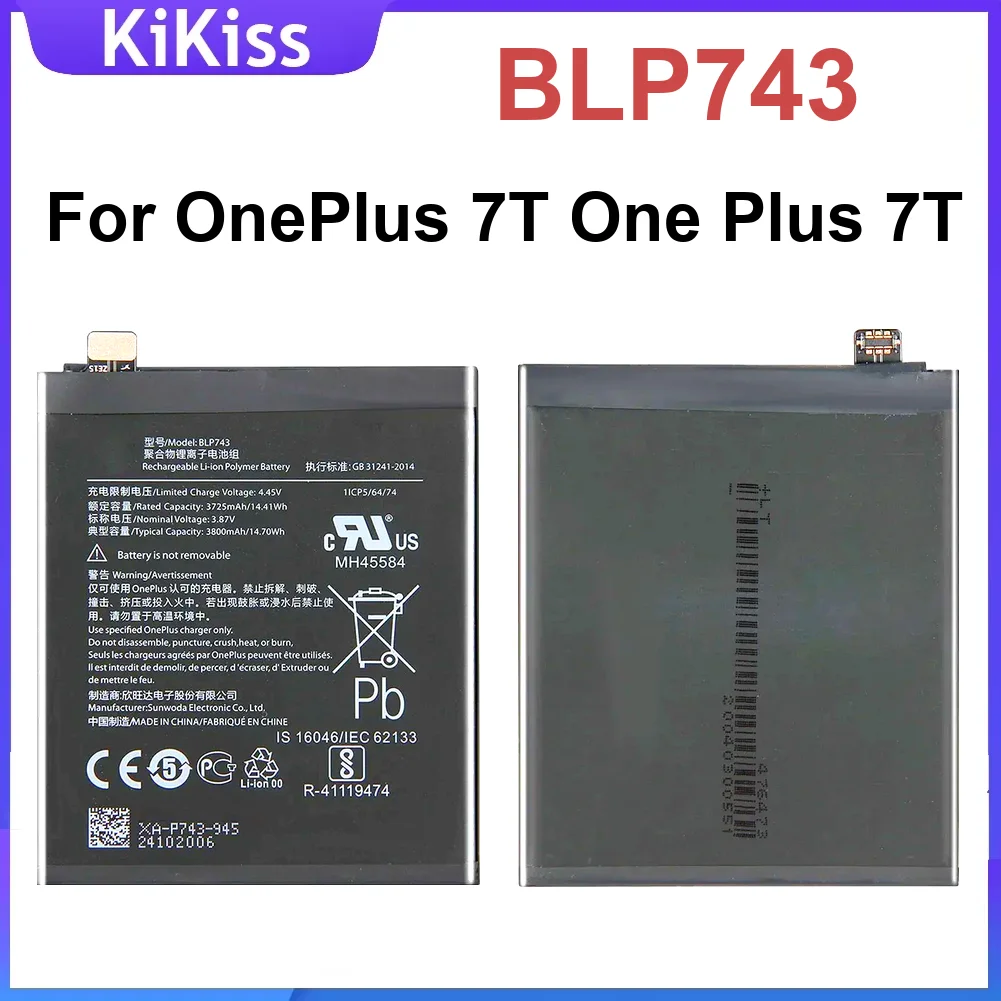 BLP801 BLP761 BLP759 BLP745 BLP743 BLP699 BLP685 BLP657 BLP637 BLP633 BLP613 Battery For Oneplus 8T/ 8 Pro/8 7 6 5 3/7T 6T 5T 3T