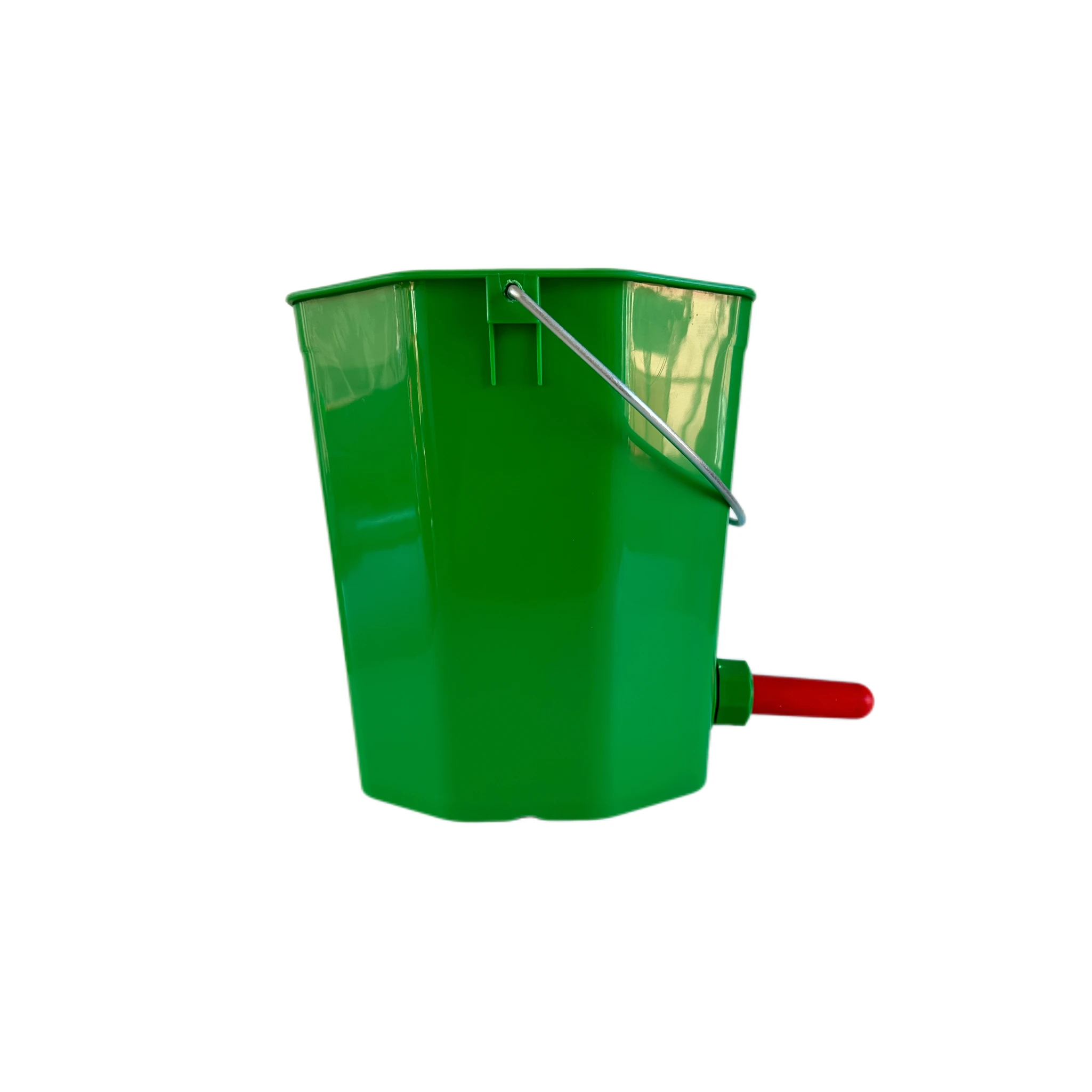 12L Plastic Hanging Milking and Feeding Buckets for Cows and Sheep  with Pacifiers