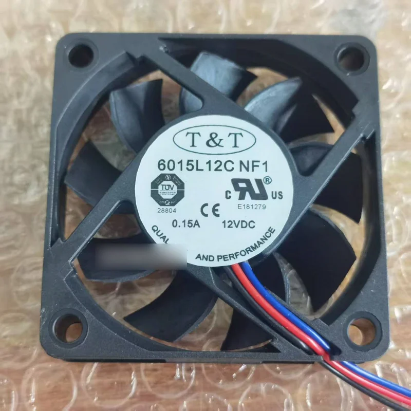 

Новый вентилятор охлаждения T&T 6015L12C NF1 DC12V 0.15A, 3-проводной # QW