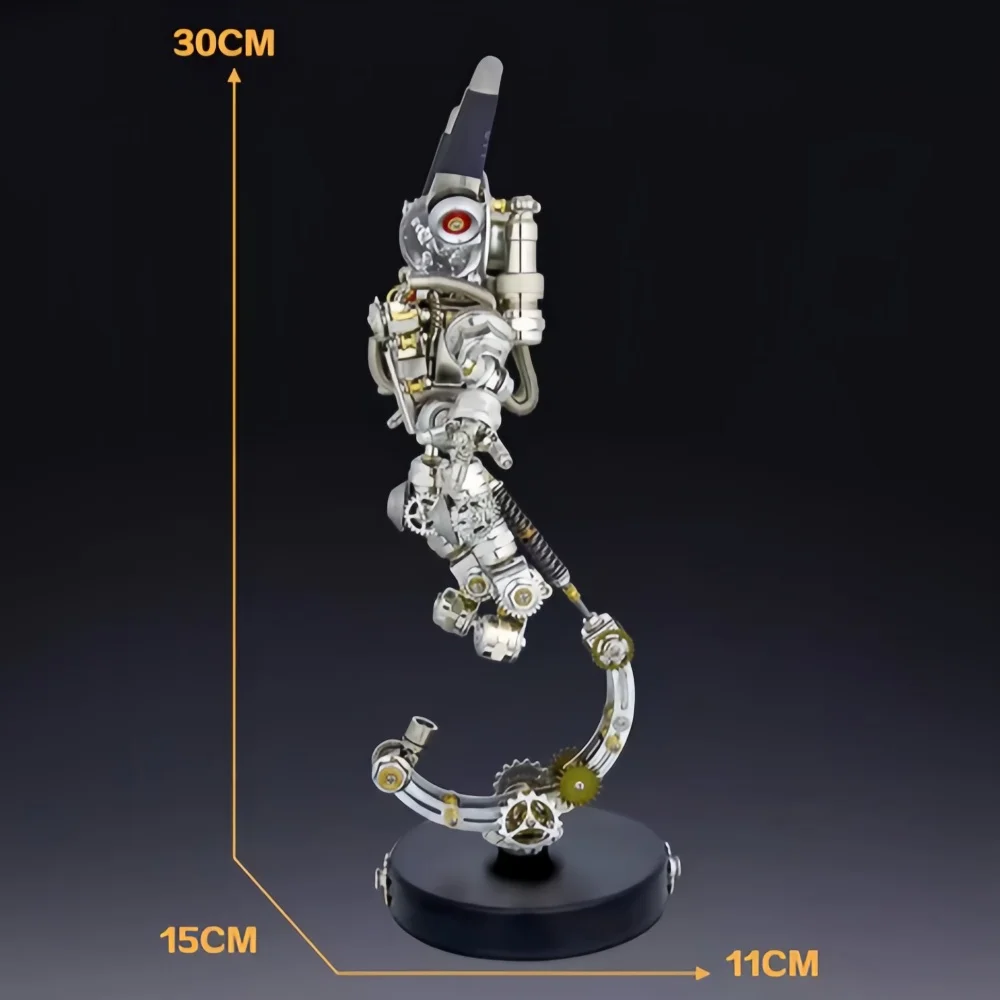 Modello assemblato in metallo astronauta spazio precisione fatto a mano puzzle 3D giocattolo ragazzo regalo di compleanno coniglio meccanico per bambini