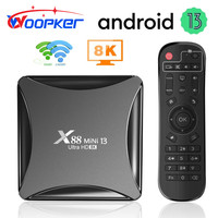 Woopker 8K Android 13 TV BOX X88 Mini 13 RockChip RK3528 4GB 64GB Media Player Dual Wifi LAN 100M 2GB 16GB 32GB 8K Set Top Box